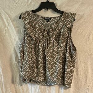 Originality Women's Olive Green Floral Blouse